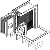 Секция фланцевая вверх Тип1 2000А Al 3L+N+PER IP55 тран. IEK LB-2000A4-35-F-FU1