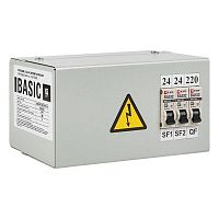Ящик с понижающим трансформатором ЯТП 0.25 220/24В (3 авт. выкл.) Basic EKF yatp0.25-220/24v-3a