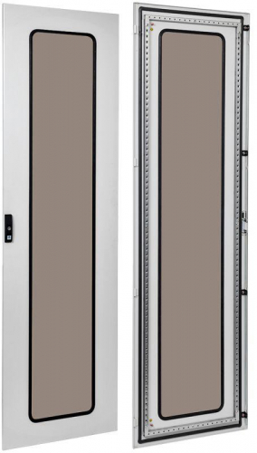 Дверь металлическая со стеклом 2000х600 FORMAT IEK YKM40D-FO-DG-200-060