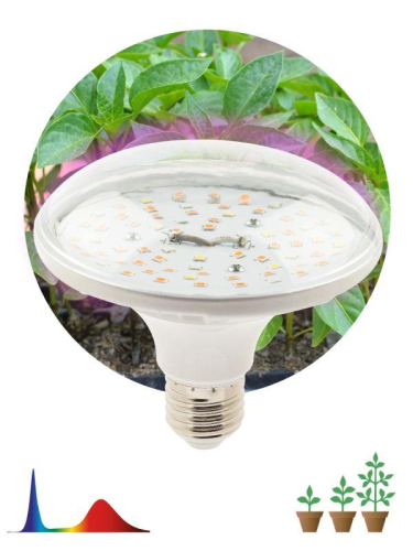 Лампа светодиодная FITO-18W-RB-E27 18Вт E27 для растений красн./син. спектр Эра Б0049533
