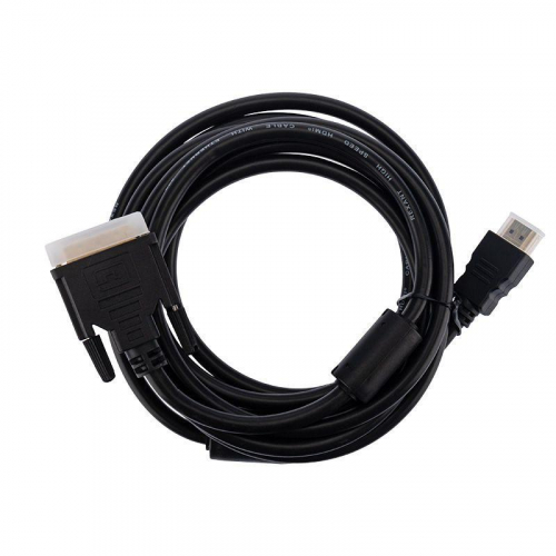 Шнур HDMI - DVI-D gold 3м с фильтрами Rexant 17-6305 фото 4