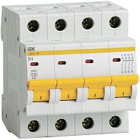Выключатель автоматический модульный 4п B 4А 4.5кА ВА47-29 KARAT IEK MVA20-4-004-B