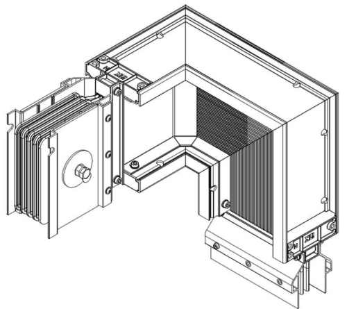 Секция Z-образ. прав. вниз 2000А Cu 3L+N+1/2PE IP55 тран. IEK LB-2000C5-35-F-ZRD
