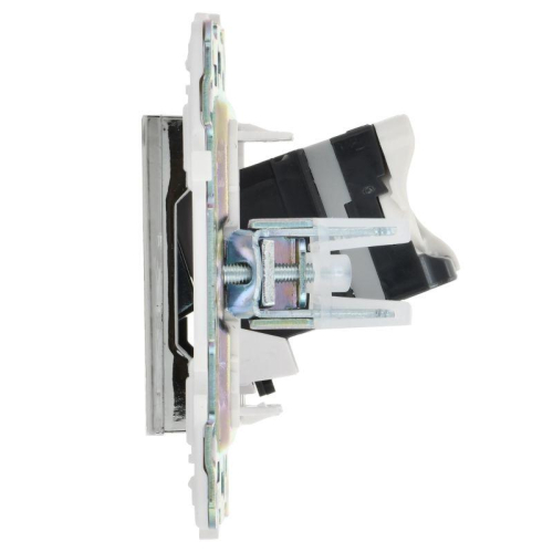Розетка компьютерная RJ45 кат.5E SKANDY SK-K01N никель IEK SK-K10-1-K50 фото 3