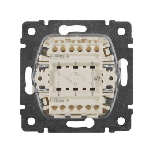 Механизм переключателя на 2 направления 2-кл. СП Valena 10А IP31 250В сл. кость Leg 774308 фото 2