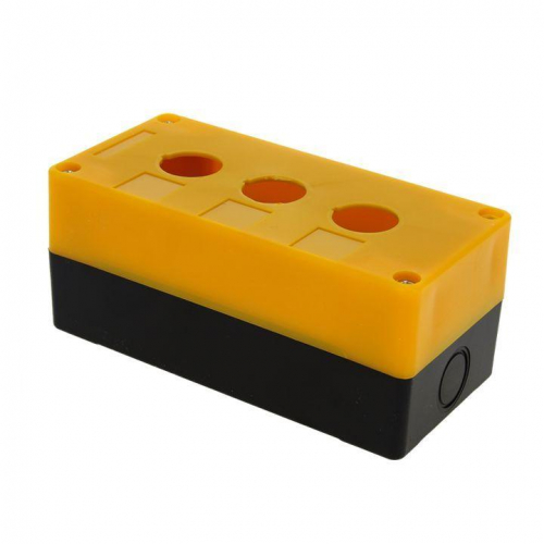 Корпус КП103 3 кнопки пластик. желт. EKF cpb-103-o фото 2