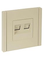 Розетка 2-м RJ11+RJ45 кат.5E FORTE&PIANO FP435 ваниль IEK FP-KT20-O-1-K10