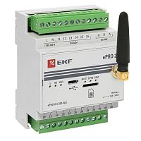 Контроллер базовый ePRO 24 удаленного управления 6вх/4вых 230В WiFi GSM с внешней антенной PROxima EKF ePRO-6-4-230-WG1