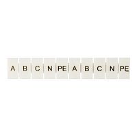 Маркеры для ST 1.5 с символами "A. B. C. N. PE" (уп.100шт) EKF zb-st-1.5-A-PE