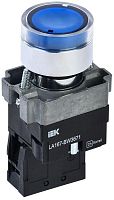 Кнопка LA167-BW3671 d22мм RC 1НО с подсветкой син. KARAT IEK BBT20-BW3671-1-12-67-K07