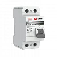 Выключатель дифференциального тока (УЗО) 2п 16А 10мА тип A ВД-100 (электромех.) PROxima EKF elcb-2-16-10-em-a-pro