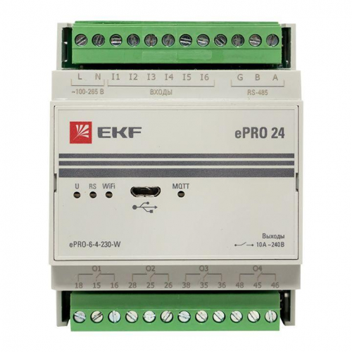 Модуль базовый ePRO удаленного управления 6вх/4вых 230В WiFi PROxima EKF ePRO-6-4-230-W фото 4