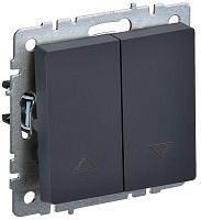 Выключатель жалюзи СП BRITE ВС10-1-5-БрГ 10А механизм графит IEK BR-V15-0-10-K53