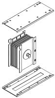 Блок соединительный 800А Al 3L+N+PER НК IP55 IEK LB-0800A4-25-F-J