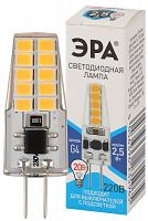 Лампа светодиодная LED-JC-2.5W-220V-SLC-840-G4 JC 2.5Вт капсульная 4000К нейтр. бел. G4 220В Эра Б0049092