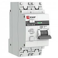 Выключатель автоматический дифференциального тока 1п+N C 63А 30мА тип AC 4.5кА АД-32 PROxima EKF DA32-63-30-pro