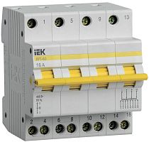 Выключатель-разъединитель трехпозиционный 4п ВРТ-63 16А KARAT IEK MPR10-4-016