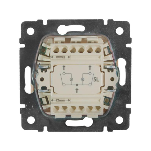 Выключатель 2-кл. СП Valena 10А IP31 250В с зел. подсветкой механизм сл. кость Leg 774328 фото 8