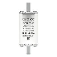 Предохранитель YON ножевого типа FG00 с одинарной индикацией 80А DKC 1FG00-0080