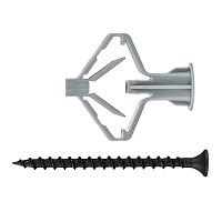 Дюбель для гипсокартона "бабочка" 10х50 с сам. 4х60 (уп.4шт) Tech-Krep/Zitar 126703