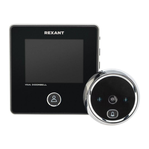 Видеоглазок дверной DV-113 с цветным LCD-дисплеем 2.8дюйм с функцией звонка и записи фото встр. аккум. Rexant 45-1113 фото 3