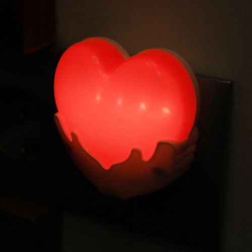 Светильник светодиодный NL-246 "Сердце" 220В ночник с выкл. красный Camelion 14266 фото 5