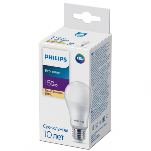 Лампа светодиодная Ecohome LED Bulb 15Вт 1350лм E27 830 RCA Philips 929002305017 фото 2