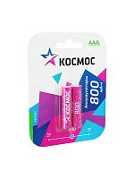 Аккумулятор AAA/R03 800мА.ч Ni-MH (блист.2шт) КОСМОС KOCR03NIMH(800MAH)