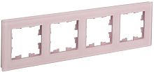 Рамка 4-м BRITE РУ-4-2-Бр стекло розовый матов. IEK BR-M42-G-31-K14