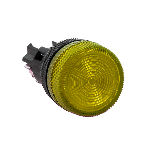 Лампа сигнальная ENS-22 с подсветкой 380В желт. EKF la-ens-o-380 фото 2