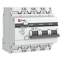 Выключатель автоматический дифференциального тока 4п (3P+N) 32А 100мА АД-32 селект. PROxima EKF DA32-32-100S-4P-pro