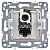 Розетка компьютерная RJ45 кат.5E SKANDY SK-K01N никель IEK SK-K10-1-K50