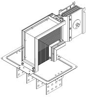 Секция фланцевая вниз Тип1 630А Al 3L+N+1/2PE IP55 тран. IEK LB-0630A5-35-F-FD1