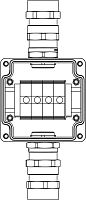 Корпус взрывозащищенный 120х120х90мм 1 Ex e IIC T5 Gb / Ex tb IIIB T95град.C IP66 GRP DKC 1231.031.20.04Y