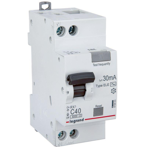 Выключатель автоматический дифференциального тока 2п (1P+N) C 40А 30мА тип AC 6кА RX3 Leg 419403 фото 7