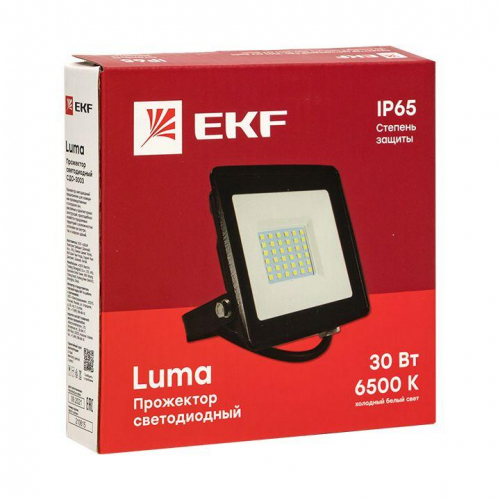 Прожектор светодиодный СДО-3003 30Вт 6500К IP65 Basic EKF FLL-3003-30-6500 фото 4