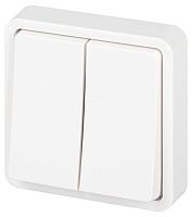 Выключатель Эксперт 11-1524-01 двойн. IP55 10АХ-250В СУ бел. Эра Б0063271