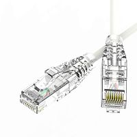 Патч-корд неэкранированный SLIM CAT6 U/UTP 4х2 28 AWG LSZH 0.2м бел. DKC RN6UU4502WH-28