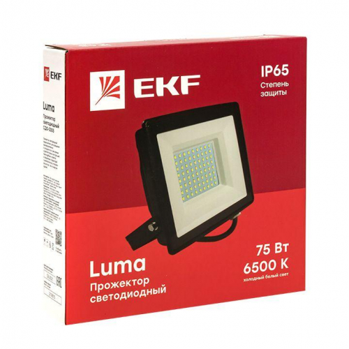 Прожектор светодиодный СДО-3005 75Вт 6500К IP65 Basic EKF FLL-3005-75-6500 фото 4