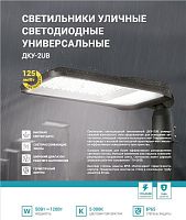 Светильник уличный линзованный светодиодный ДКУ-2UB 120Вт 230В 5000К 15000лм 125лм/Вт универсальный IP65 NEOX 4690612057439