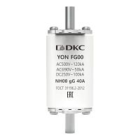 Предохранитель YON ножевого типа FG00 с одинарной индикацией 40А DKC 1FG00-0040