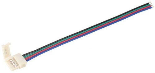 Коннектор для соединения светодиод. лент RGB PRO 5050 10мм с драйвером (15см-разъем) (уп.5шт) IEK LSCON10-RGB-213-5-PRO