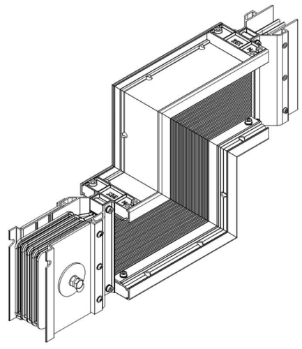 Секция Z-образ. вверх 1250А Cu 3L+N+1/2PE IP55 тран. IEK LB-1250C5-35-F-ZU