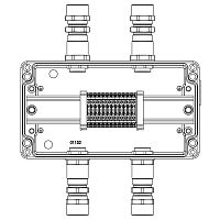 Коробка взрывозащищенная клеммная из алюминия TBE-A-14-(12xCBC.2)-2xKA2MHK(A)-2xKA2MHK(C)1Ex e IIC Т5 Gb / Ex tb IIIC T95град.C Db IP66 DKC 1201.141.22.1240