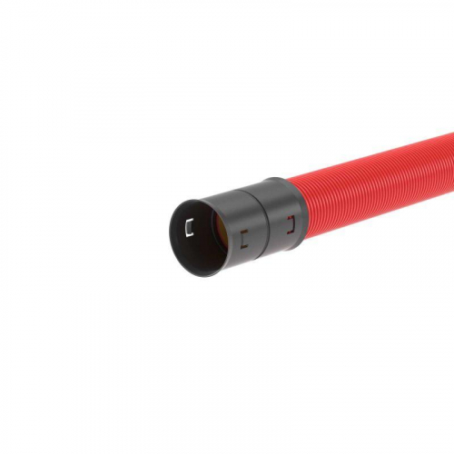 Труба гофрированная двустенная ПНД жесткая d200мм с муфтой для кабельной канализации SN8 750Н красн. (уп.6м) DKC 160920-8K