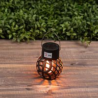 Светильник светодиодный садовый ERASF22-36 "Лампочка орнамент" 7см уличный подвесной на солнечн. батарее ЭРА Б0053385