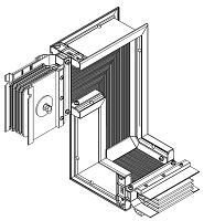 Секция Z-образ. вниз лев. 1250А Al 3L+N+1/2PE НК IP55 тран. IEK LB-1250A5-25-F-ZDL