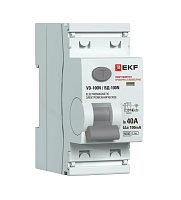 Выключатель дифференциального тока 2п 40А 100мА тип AC 6кА ВД-100N электромех. PROxima EKF E1026M40100