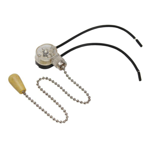 Выключатель для настенного светильника с проводом и деревянным наконечником Silver блист. Rexant 06-0242-A фото 2