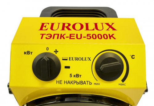 Пушка тепловая электрическая ТЭПК-EU-5000K круглая керамич. нагрев. элемент EUROLUX 67/1/38 фото 11